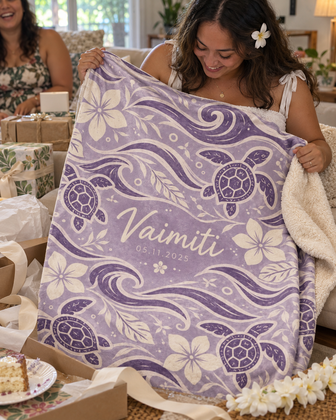 Couverture Personnalisable Te Miti – Lavande