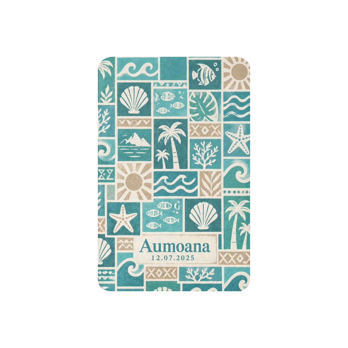 Aumoana baby blanket 37x57 front view