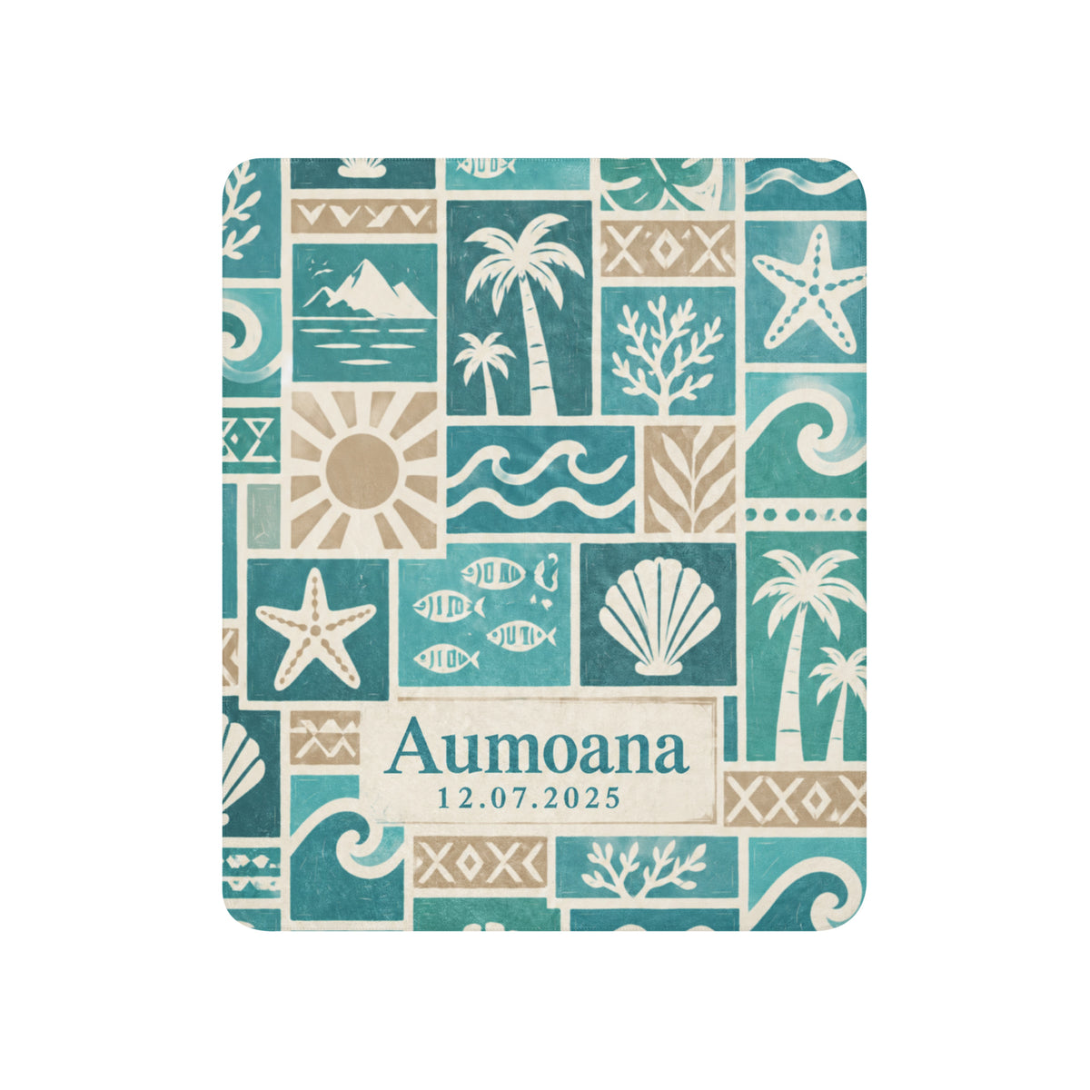 Aumoana baby blanket 50x60 front view